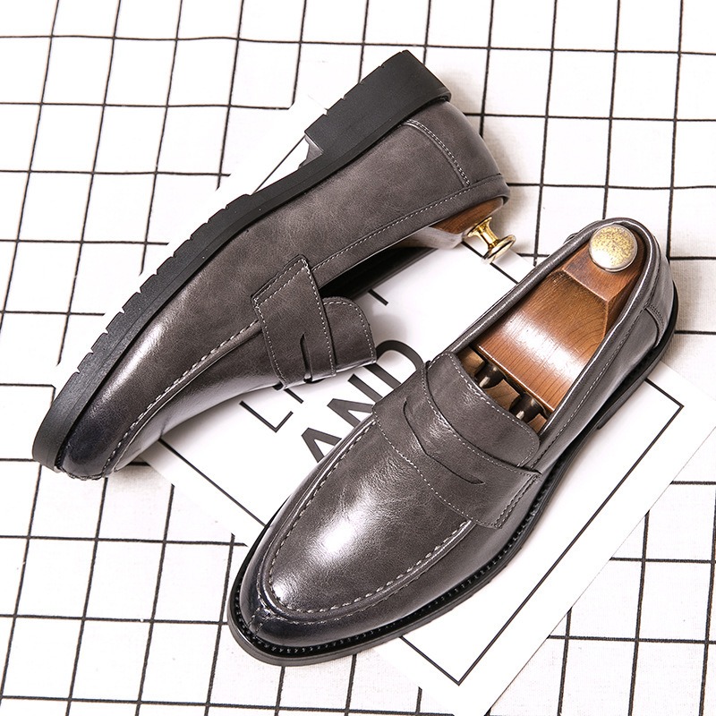 Formal Men Daily Wear Footwear - Heren Vintage Kunstleren Penny Loafers Slip-Ons