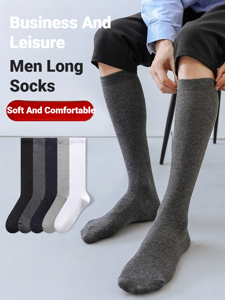 Sock Garter Men - 1 paar heren sokken, effen, knieleng,