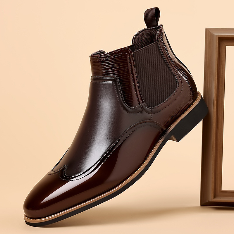 Men Formal Wear With Boots - Chelsea Laarzen voor Heren Luxe Retro