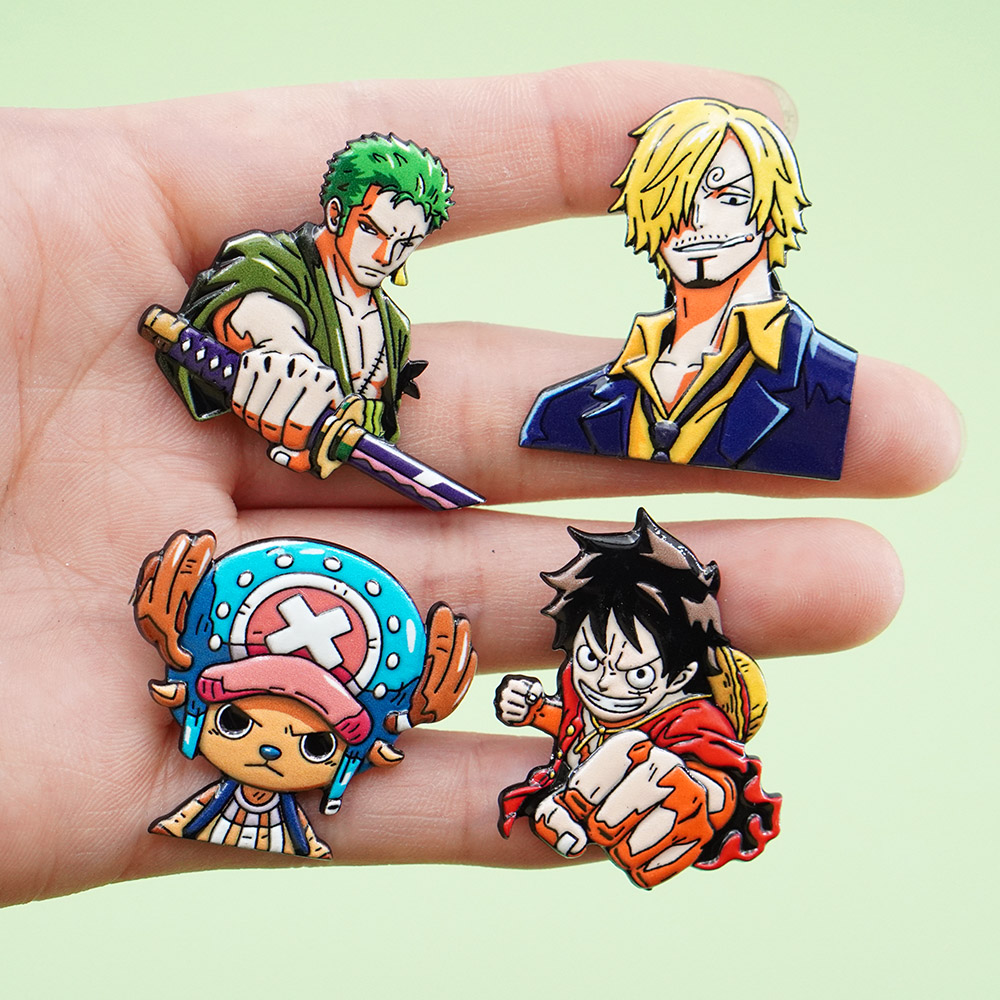 4-delige cartoon ONE PIECE Luf - Tuxedo Lapel Pin recensie en prijs