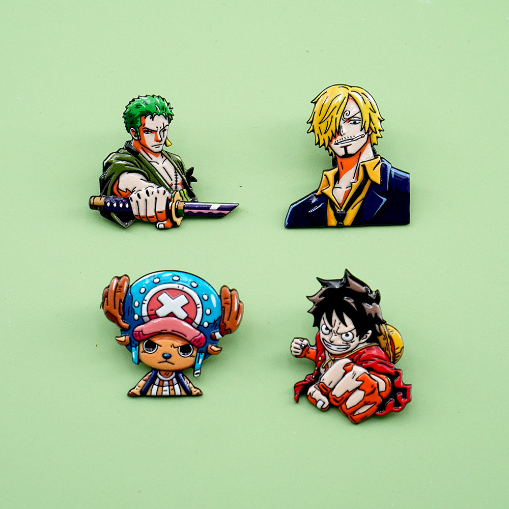 4-delige cartoon ONE PIECE Luf - Tuxedo Lapel Pin recensie en prijs