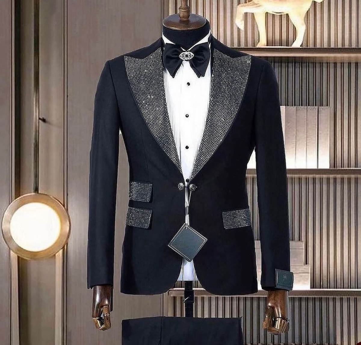 Formele mannen smoking met kra - Men Formal Wear Modern recensie en prijs