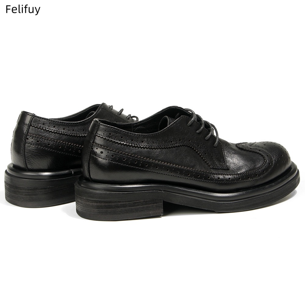 Zwarte Derby schoenen Vintage  - Men Formal Wear All Black recensie en prijs